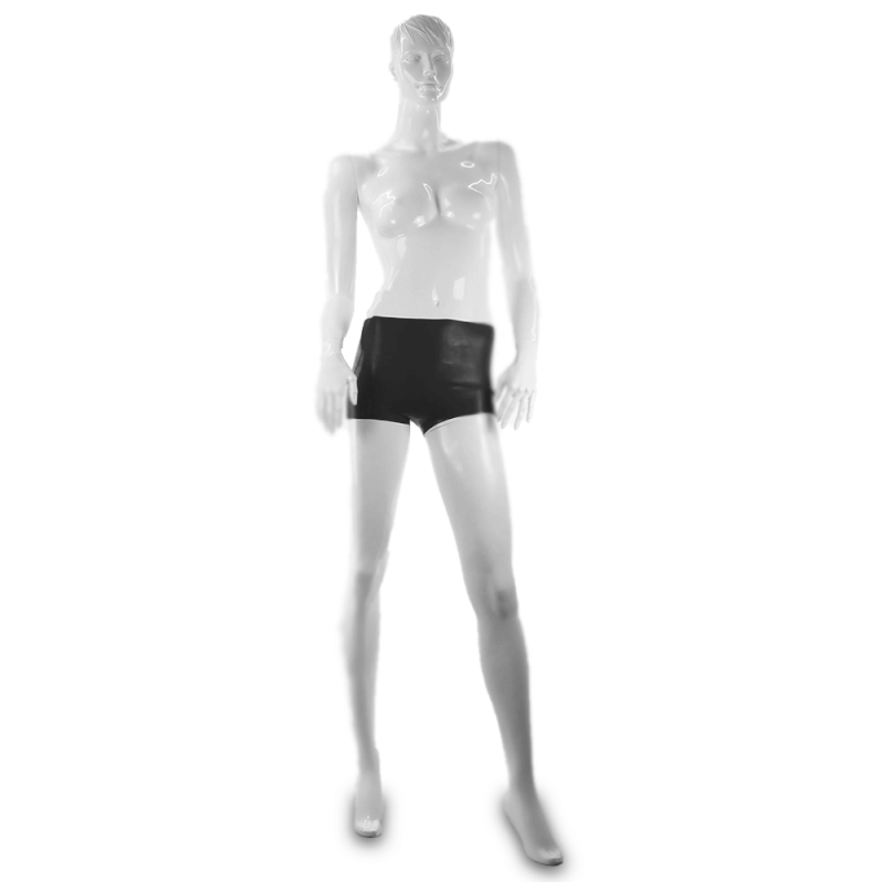 LatexDreamwear anatomisch geformte Latex Hotpants in Schwarz.