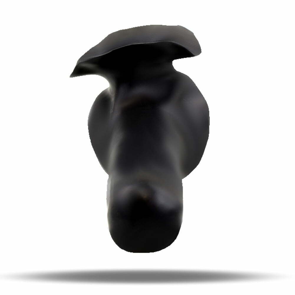 Latex Penishülle mit Spikes, schwarz, dreifach getaucht