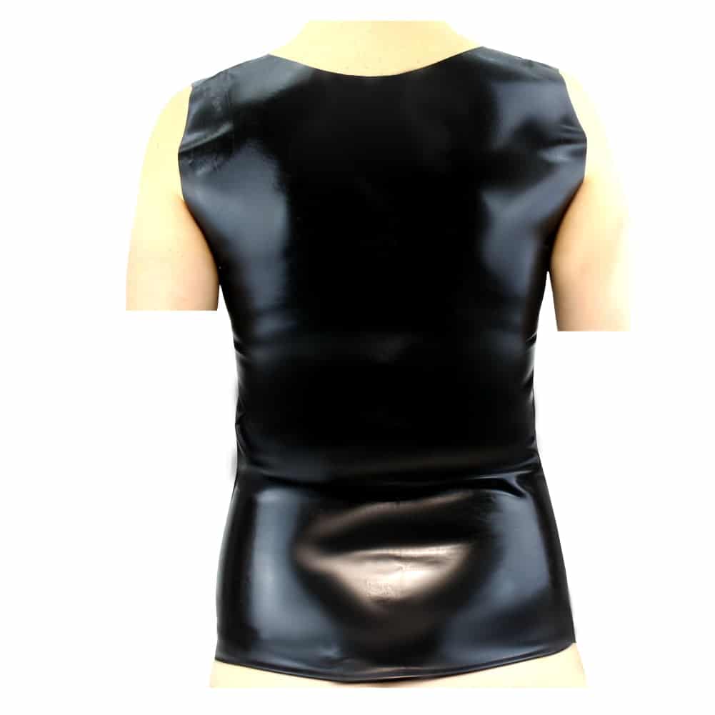 Latex Unterhemd Herren, 2. Schnitt - ärmellos, 0.3 mm dick