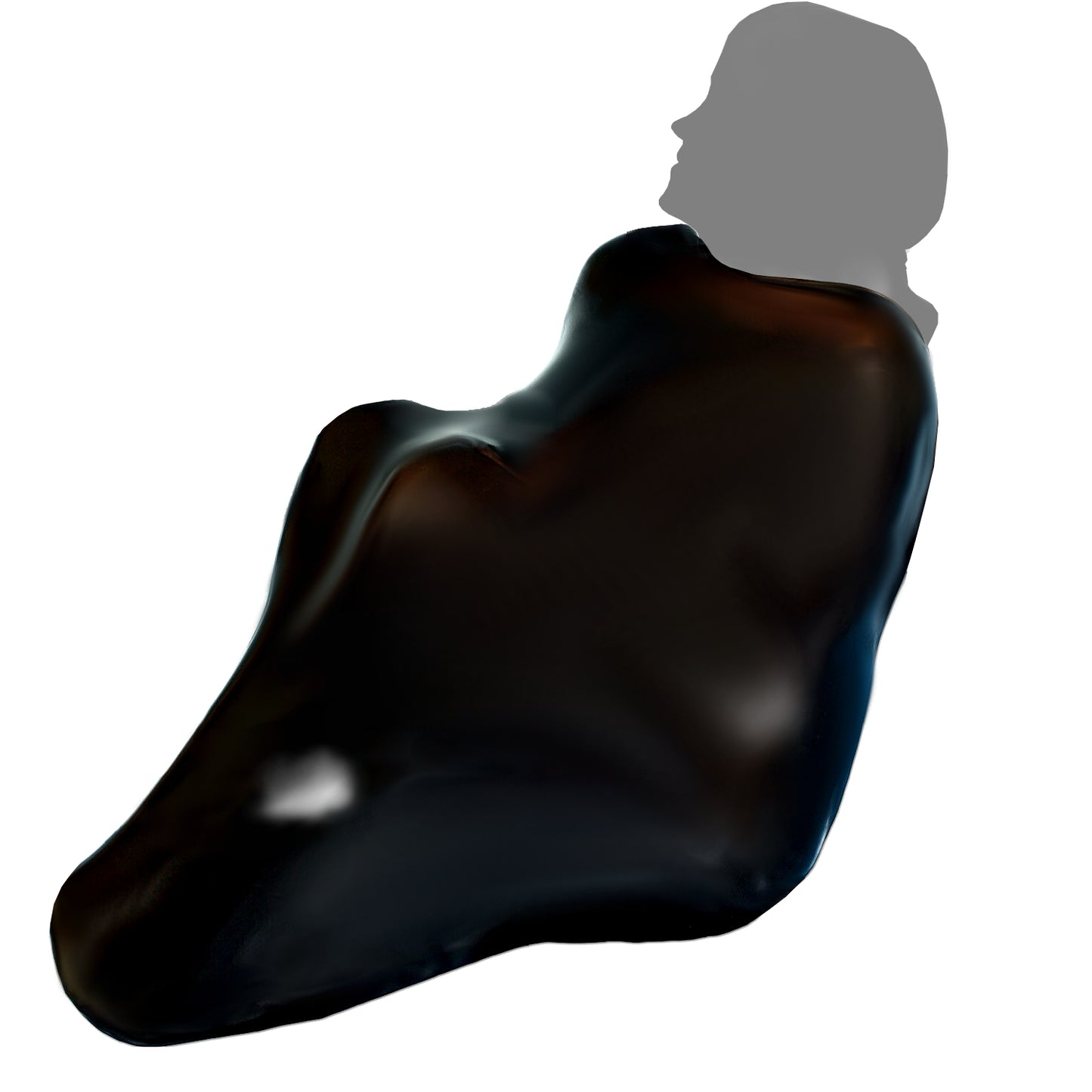LatexDreamwear Körper Ballon in Schwarz – nahtlose Verarbeitung.