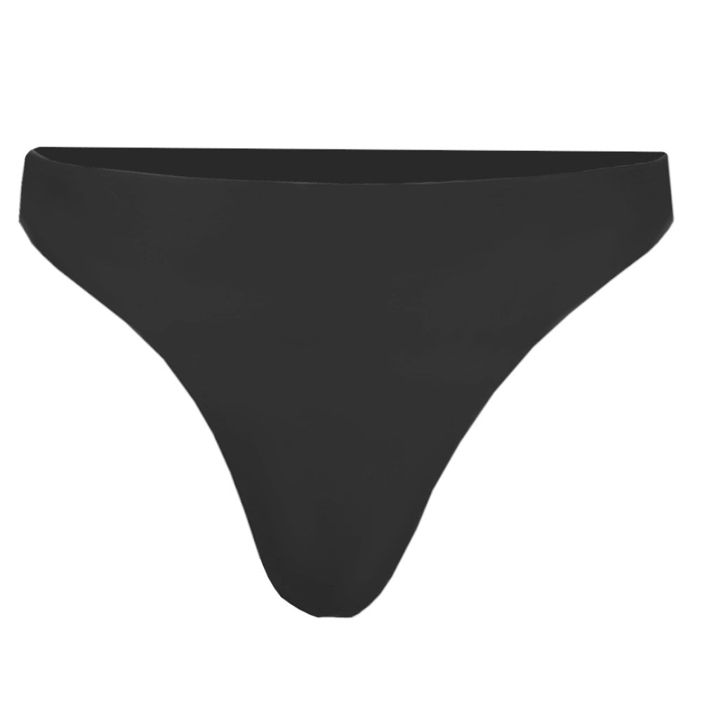 Schwarzer Latex Damen Tanga