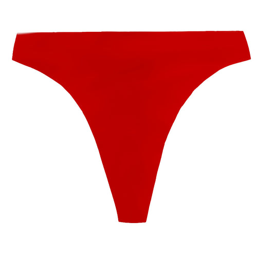 Roter Latex Damen Tanga