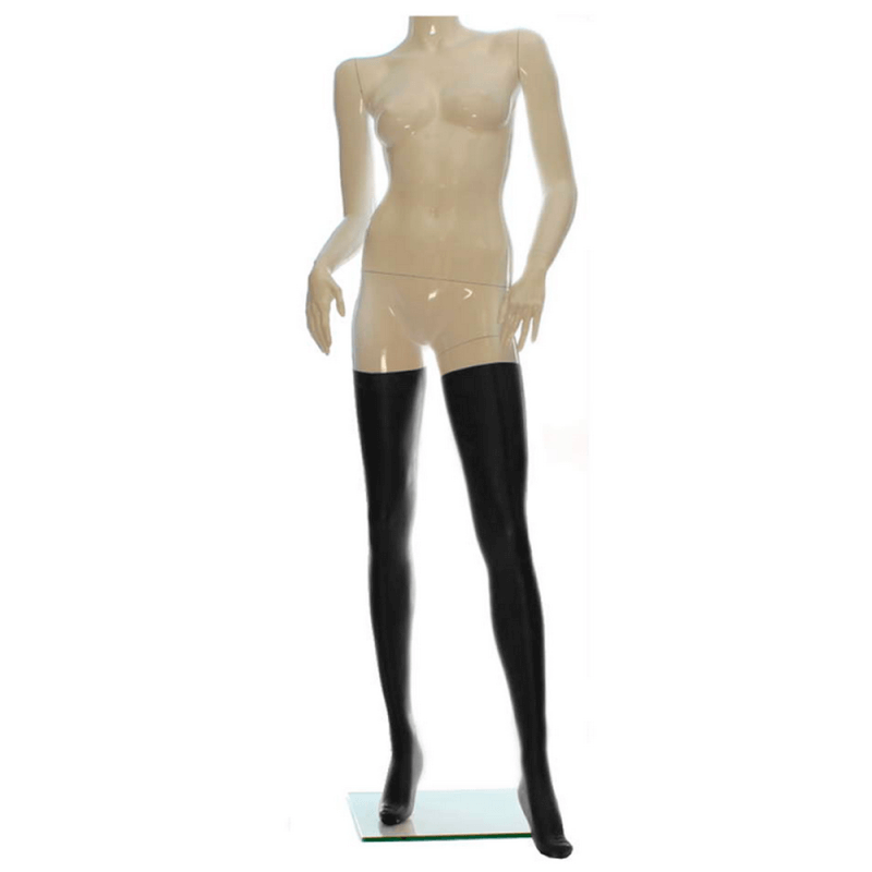 Latex Damen-Strümpfe superlang, schwarz, getaucht, 0.4mm