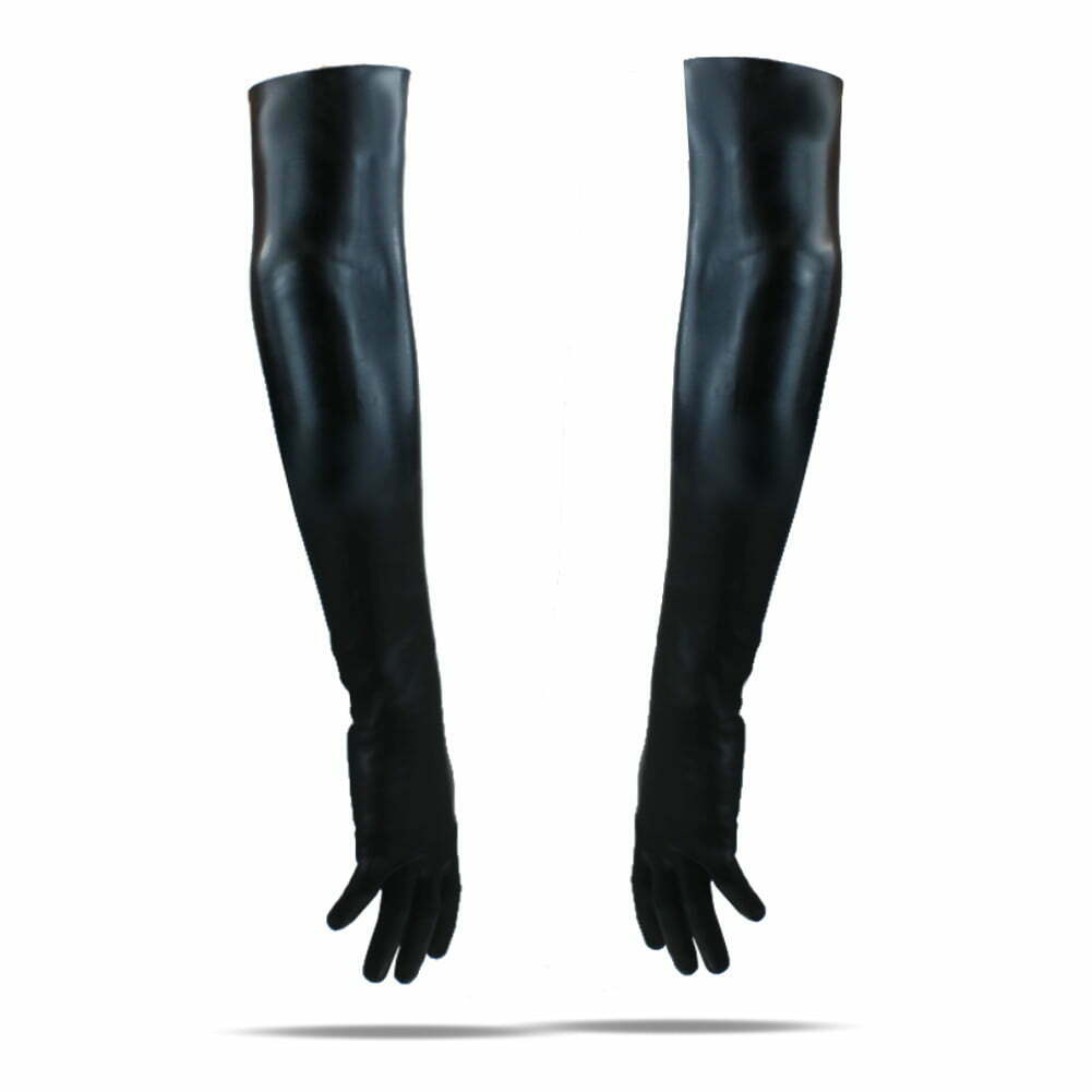 Latex Damen-Handschuhe, oberarm lang, schwarz