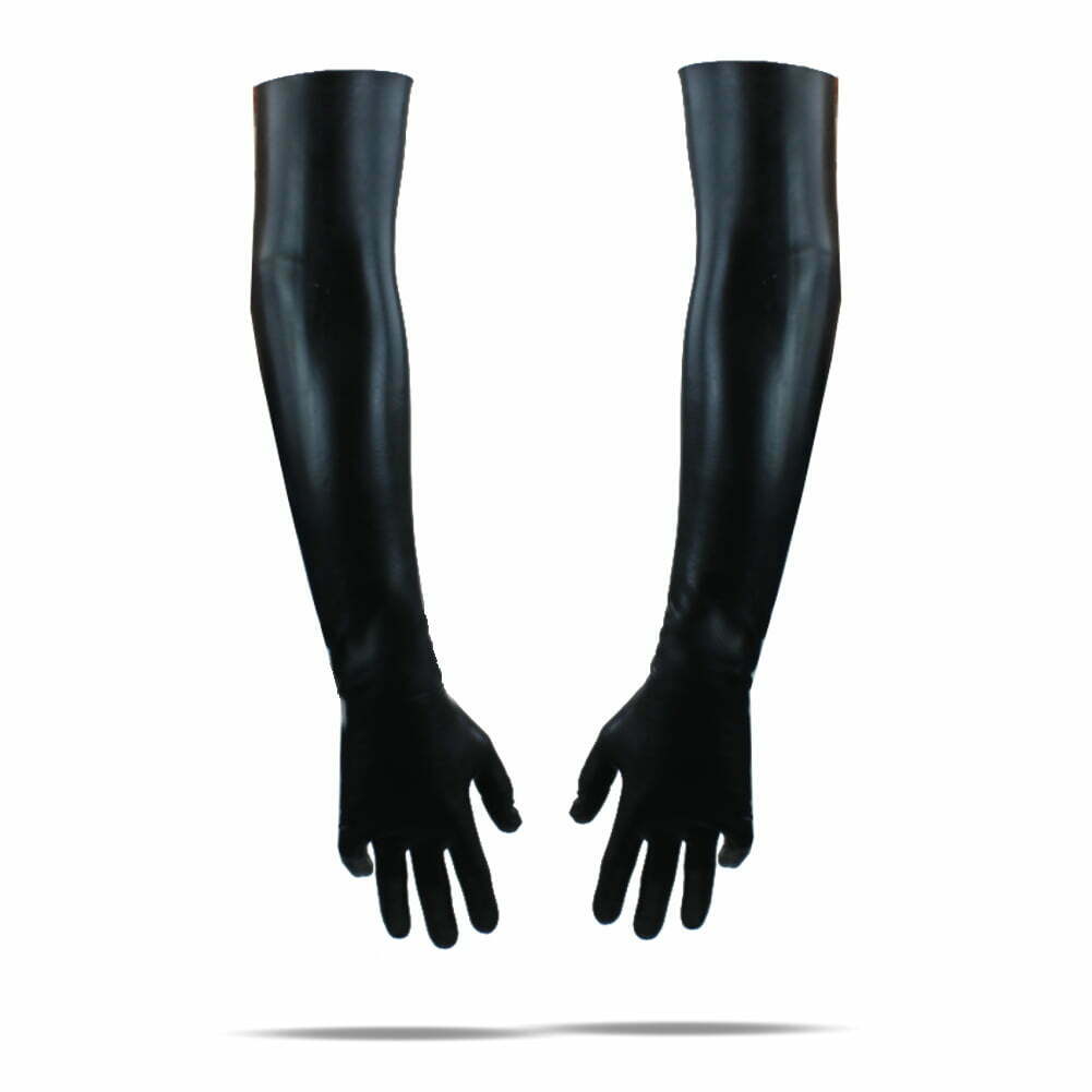 Latex Damen-Handschuhe, oberarm lang, schwarz