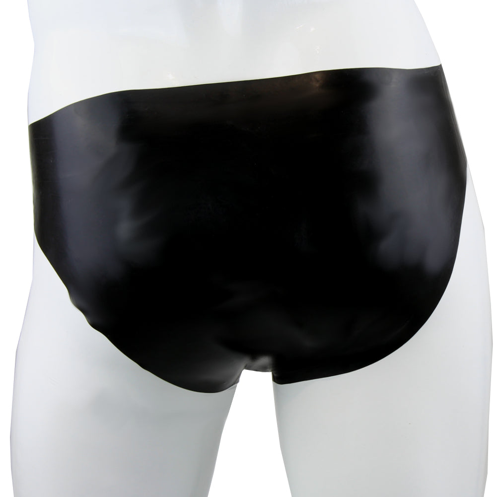 Rückseite des Rüssel-Slips von Latexdreamwear